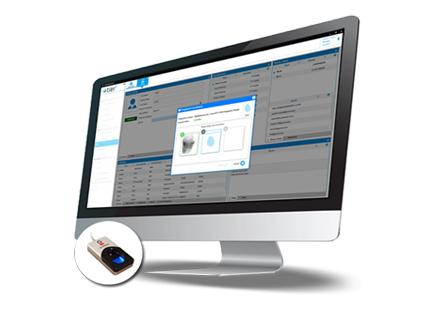 Tier3 biometric customer lookup screen