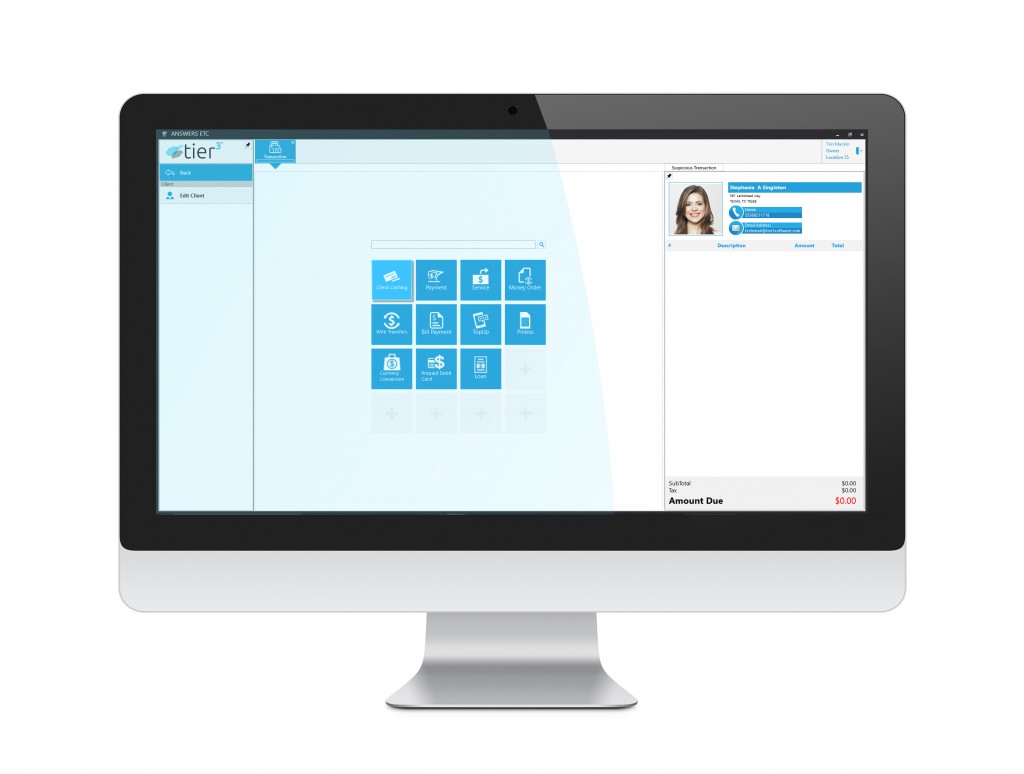 Tier3 point of sale software dashboard